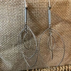 Italian Sterling Silver statement earrings NEW!